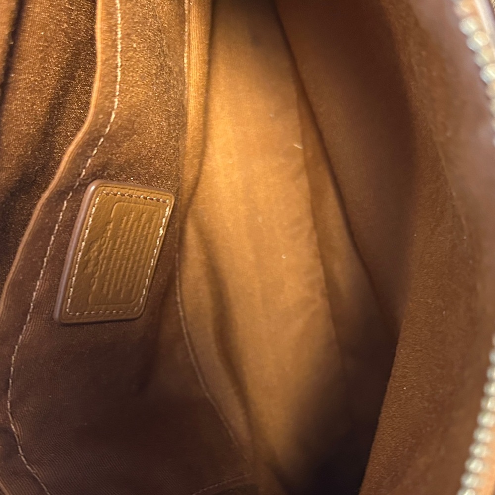 Coach Brown Pebbled Leather Crossbody Bag - Picture 7 of 10